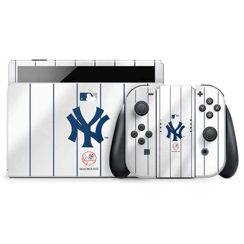 MLB New York Yankees Home Jersey Nintendo Switch OLED (2021) Skin